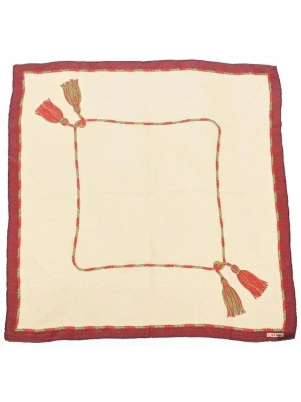 Chanel Bandana Scarf Beige